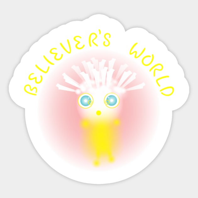 With Text Version - Believer's World Resident Wow Sticker by Believer's World The Other World The Eternal World